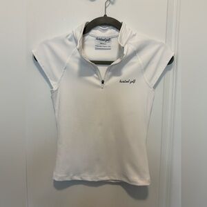 Barstool Golf Women’s Cap Sleeve Top White Size Small